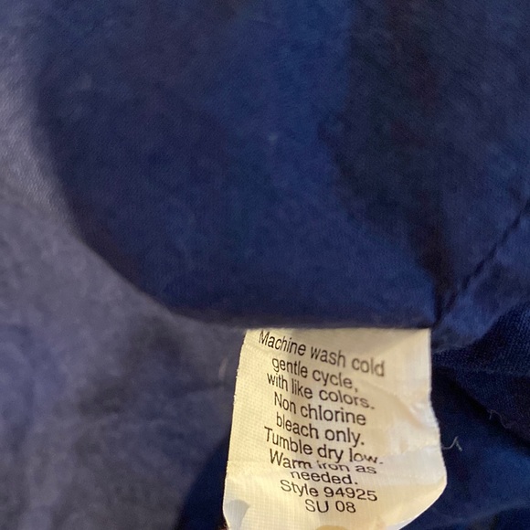 J. Crew boxy cotton summer tank with rope straps in Navy blue size S - Picture 9 of 12